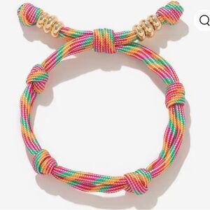 BaubleBar Bracelet Colorful Knotted Bracelet with Gold Accents